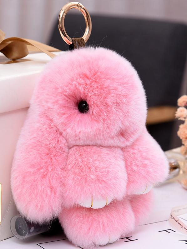 Plush bunny keychain pendant or bag ornament,AllCute.ca