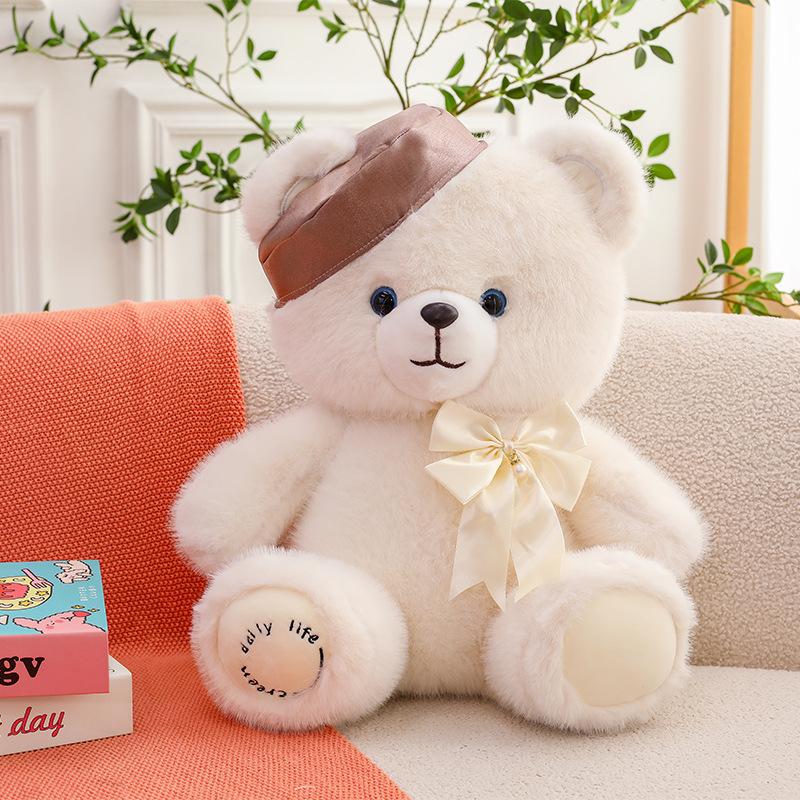 Hat Bear Plush Toy Valentine's Day Gift,AllCute.ca