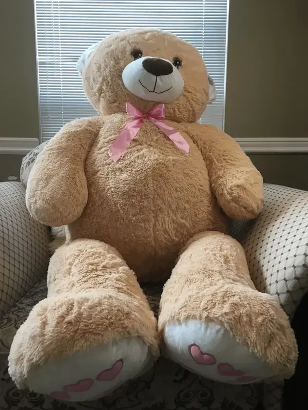 Jumbo Light Brown Teddy Bear 53 Inches with Free shipping,AllCute.ca