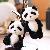 Cute and adorable panda keychain plush toy doll,allcute.ca
