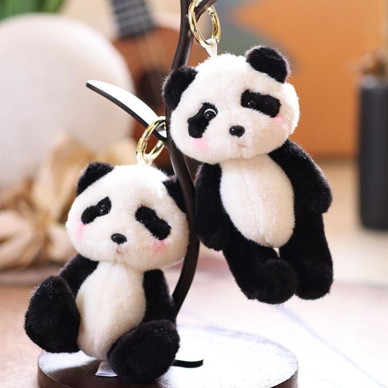 Cute and adorable panda keychain plush toy doll,allcute.ca
