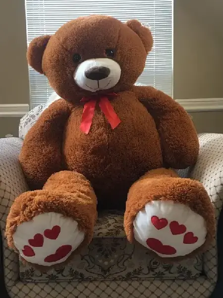 Jumbo Deep Brown Teddy Bear 53 Inches with Free shipping, Canadian Online Jewelry,Accessories & Plush Toy Store