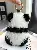 Super soft Imitation mink fur panda car keychain pendant,AllCute.ca