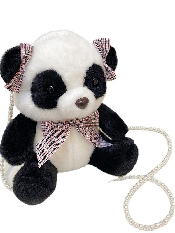 Fashion Cute Panda Plush Toy Shoulder Bag 20cm,AllCute.ca