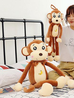 Little Brown Monkey Doll Plush Toy,AllCute.ca