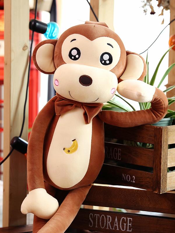 Little Brown Monkey Doll Plush Toy,AllCute.ca