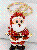 Classic Creative Santa Claus Exquisite Rhinestone Keychain Christmas Gift,AllCute.ca
