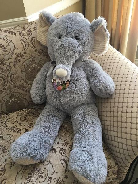 Jumbo Elephant stuffed animal 40 Inch high, Canadian Online Jewelry, accessories and plush toy store