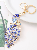 Creative and fashionable exquisite rhinestone peacock keychain,AllCute.ca