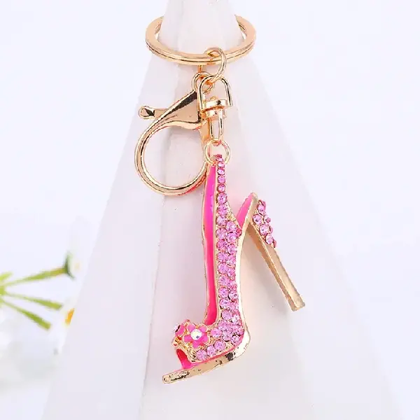 New Fashion Red and Blue High Heels Rhinestone Keychain, Canadian Online Jewelry,Accessories & Plush Toy Store