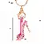 New Fashion Red and Blue High Heels Rhinestone Keychain,AllCute.ca