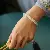 Adjustable Bamboo Shape Imitation Jade Beaded Bracelet,AllCute.ca
