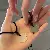 Handmade braided rope necklace peace buckle pendant for girlfriend,AllCute.ca