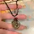 Braided Rope Peace Buckle Pendant Necklace,AllCute.ca