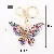 Fashion Crystal Rhinestone Butterfly Keychain,AllCute.ca