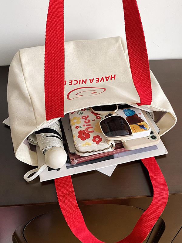 New style trend fashion women's large capacity canvas shoulder bag,AllCute.ca